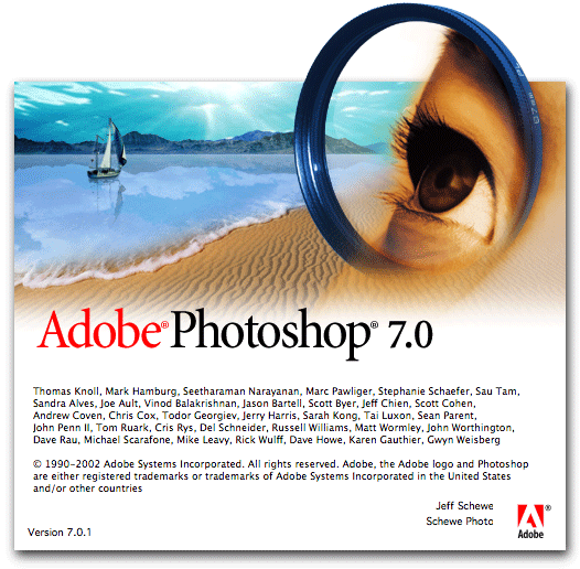 Adobe Photoshop 7 Splash Screen